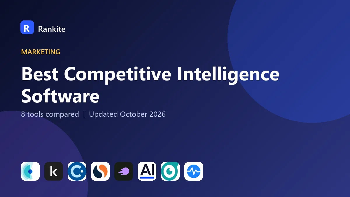 Best Competitive Intelligence Software in 2026: 8 Tools Compared