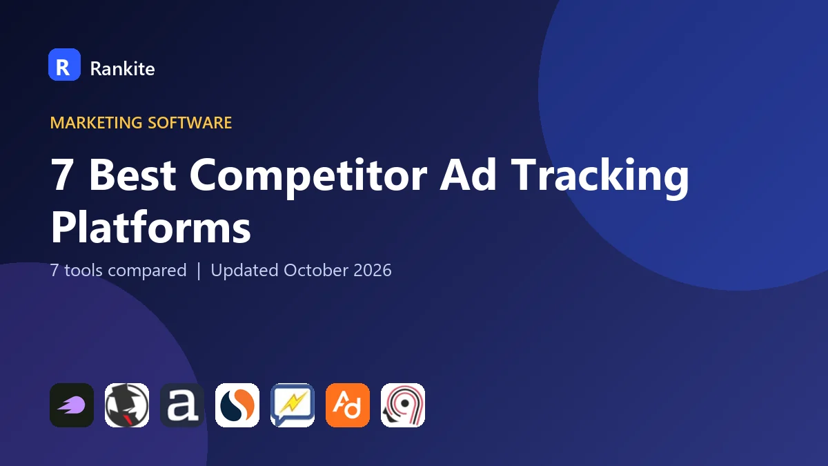 7 Best Competitor Ad Tracking Platforms in 2026: 7 Tools Compared
