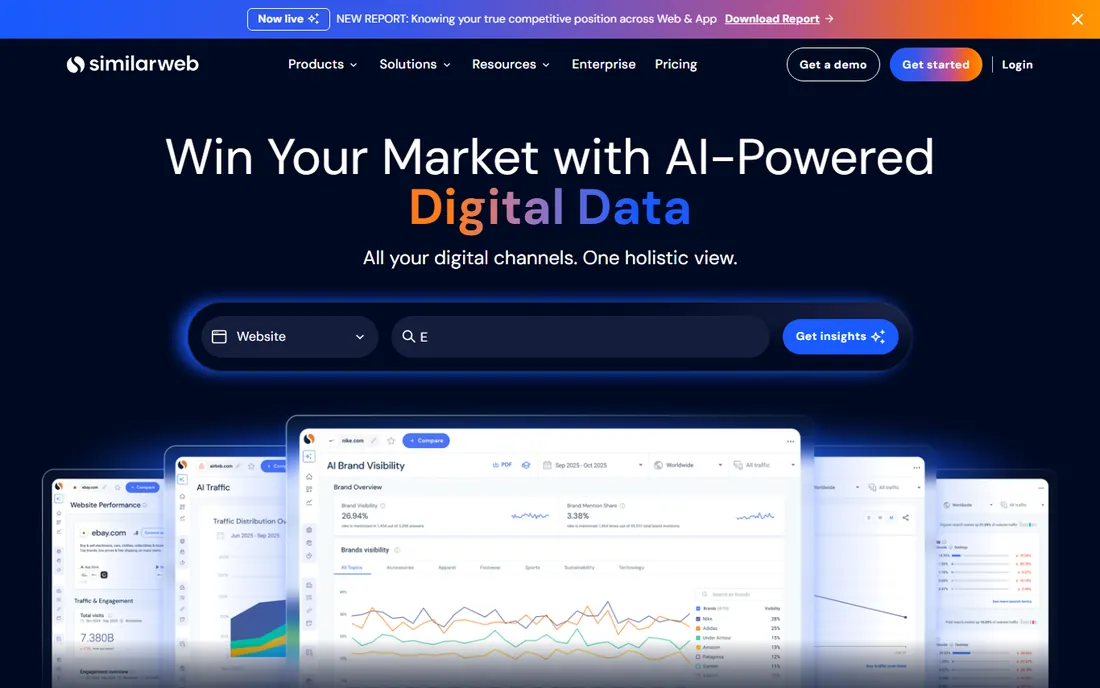 Similarweb homepage