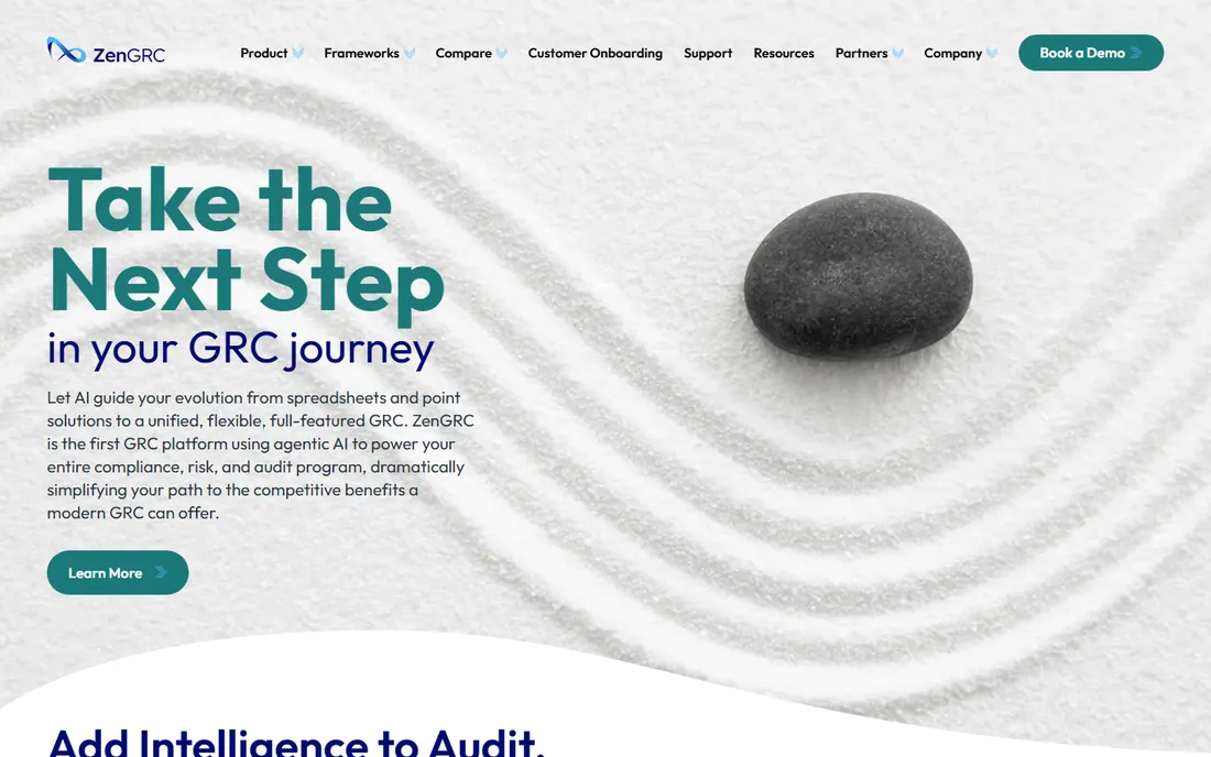 ZenGRC homepage