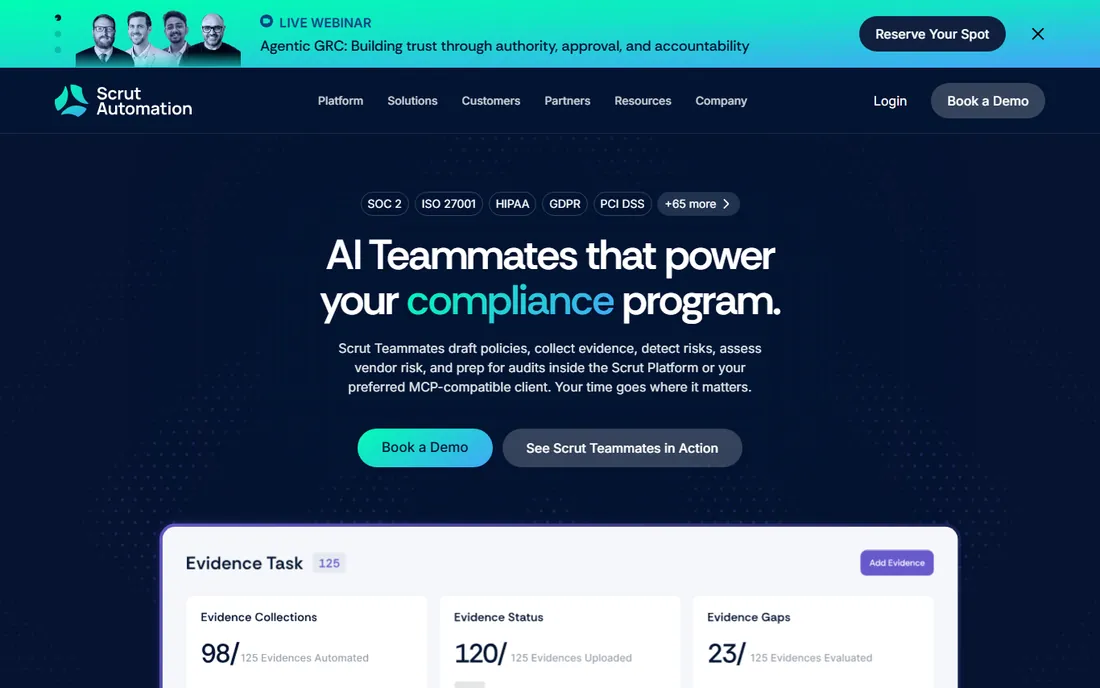 Scrut Automation homepage