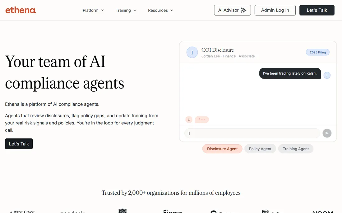 Ethena homepage