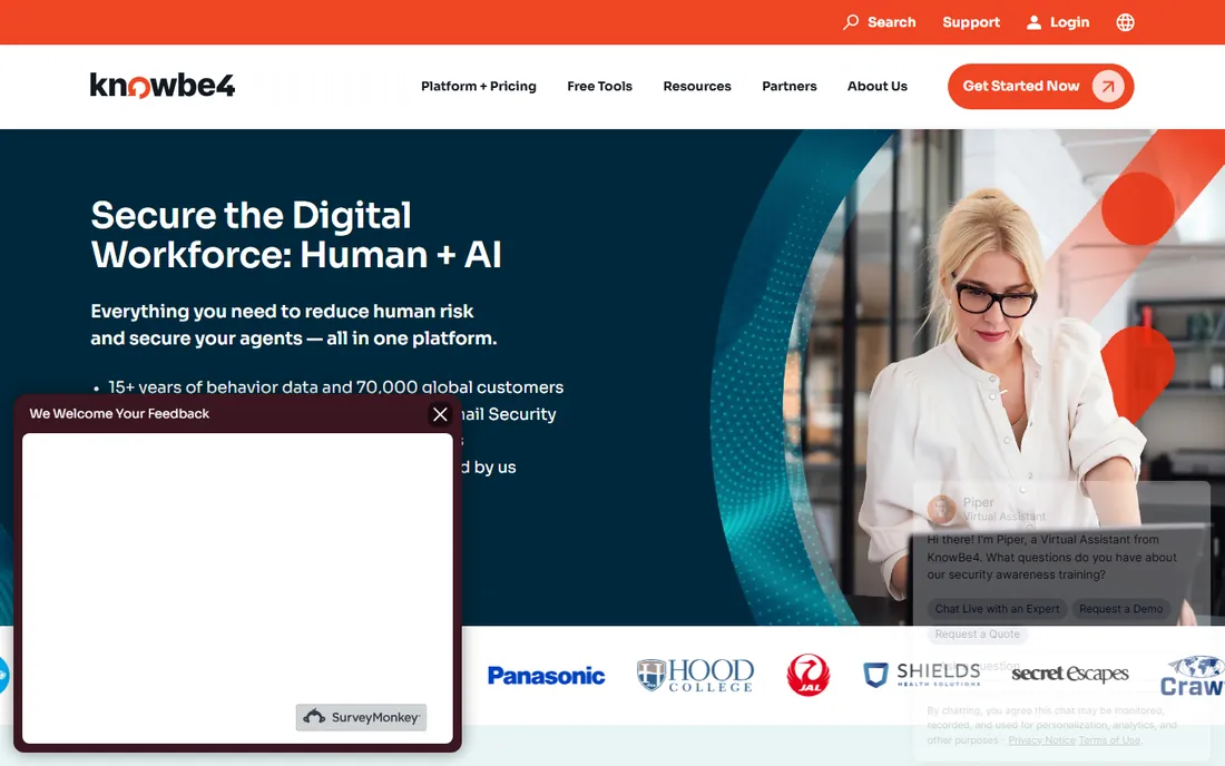 KnowBe4 homepage