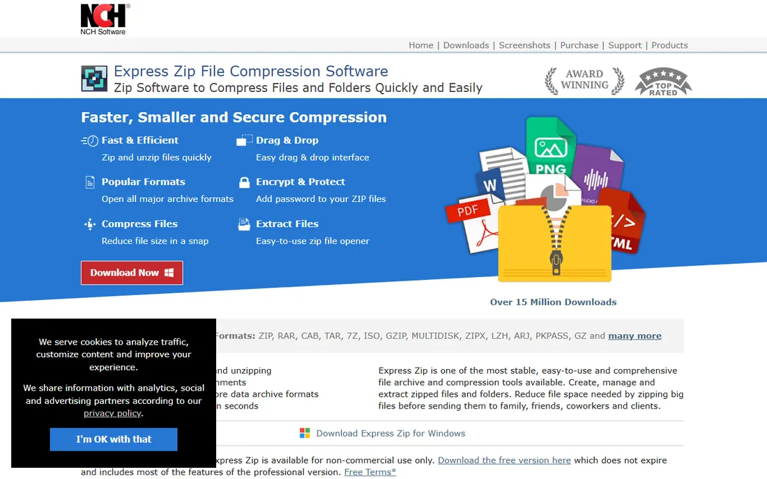 Express Zip homepage