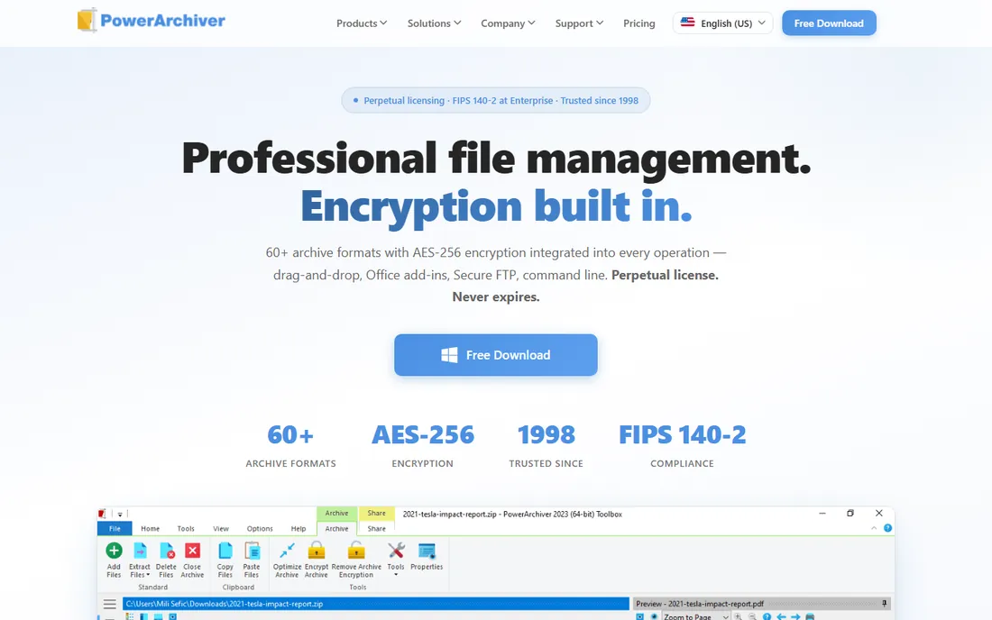 PowerArchiver homepage