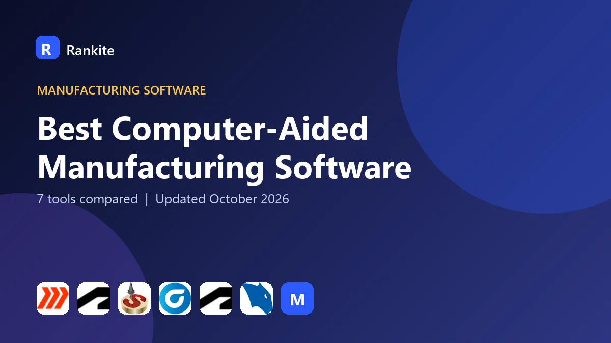 Best Computer-Aided Manufacturing Software: 7 Tools Compared