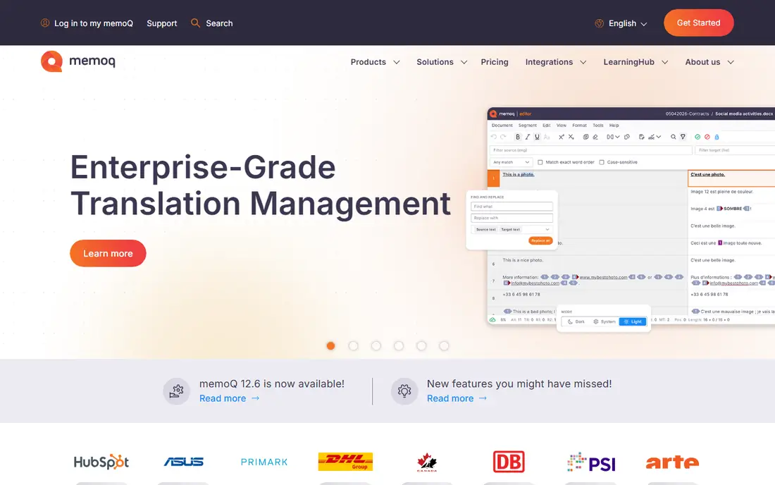 memoQ homepage