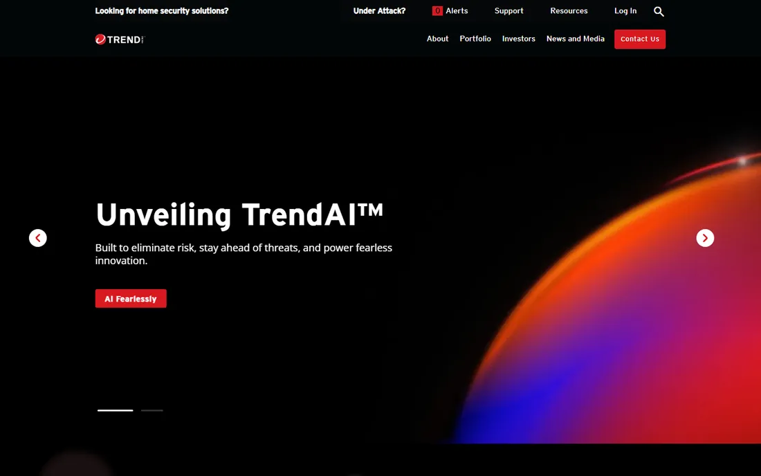 Trend Micro Maximum Security homepage