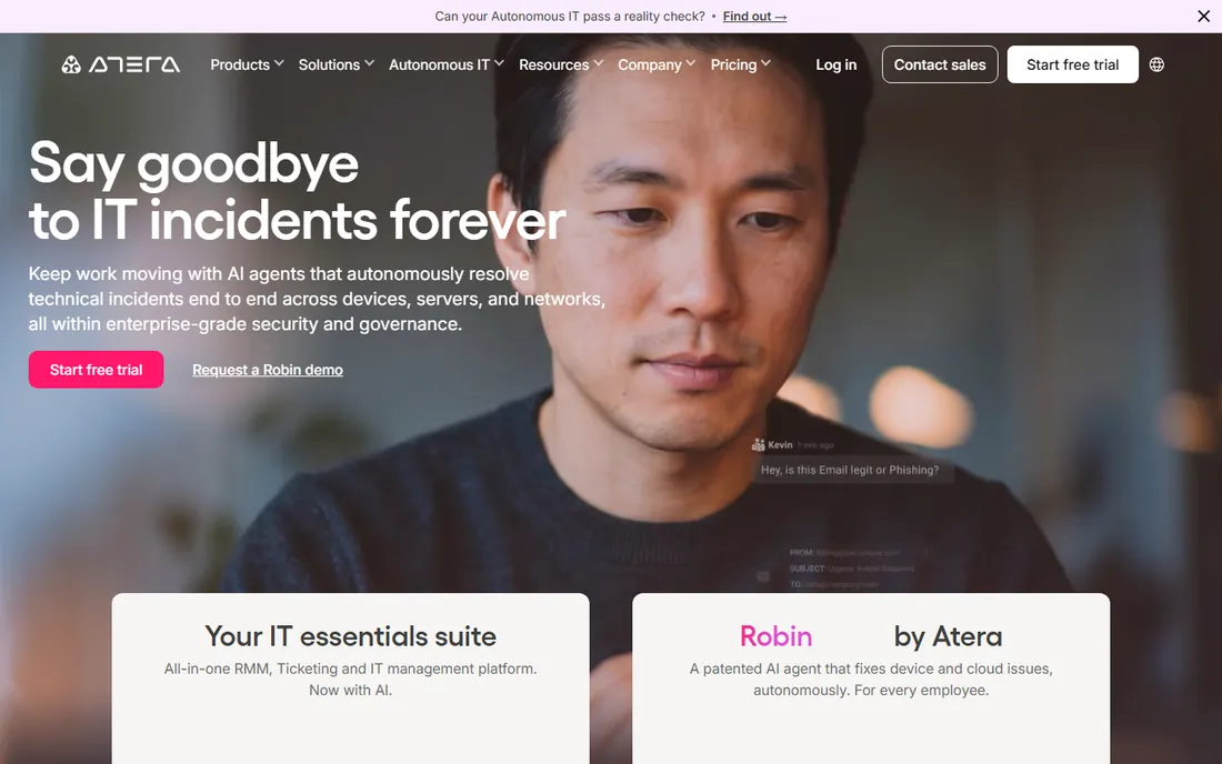 Atera homepage