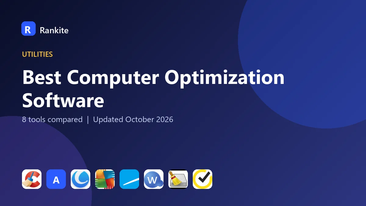 Best Computer Optimization Software in 2026: 8 Tools Compared