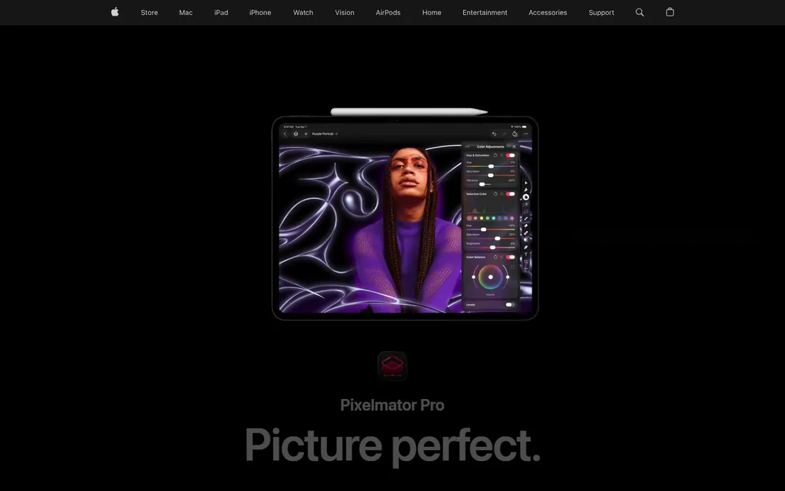 Pixelmator Pro homepage