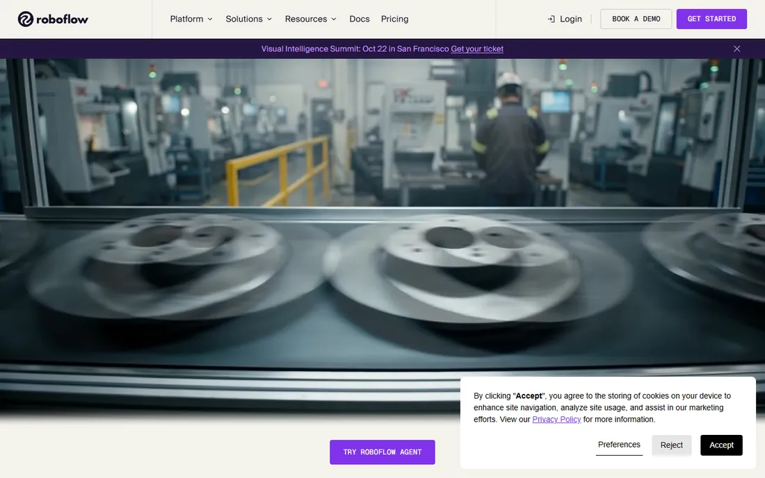 Roboflow homepage