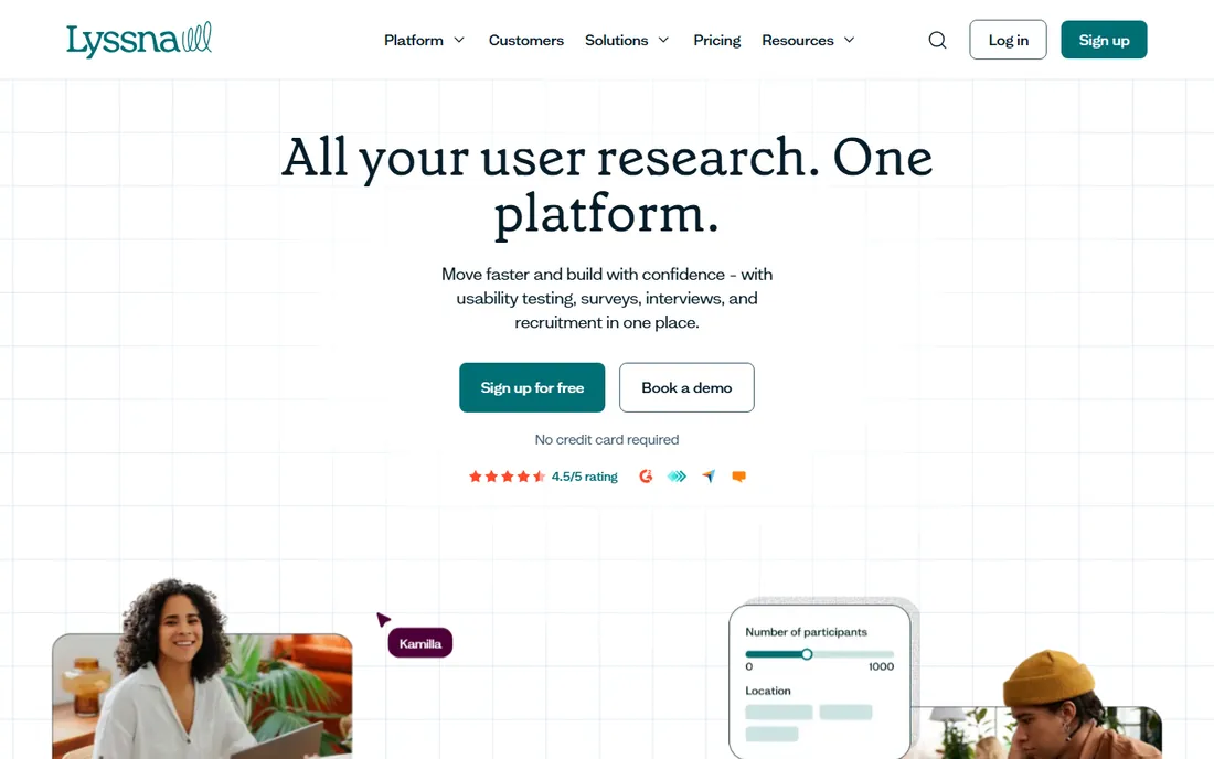 Lyssna homepage