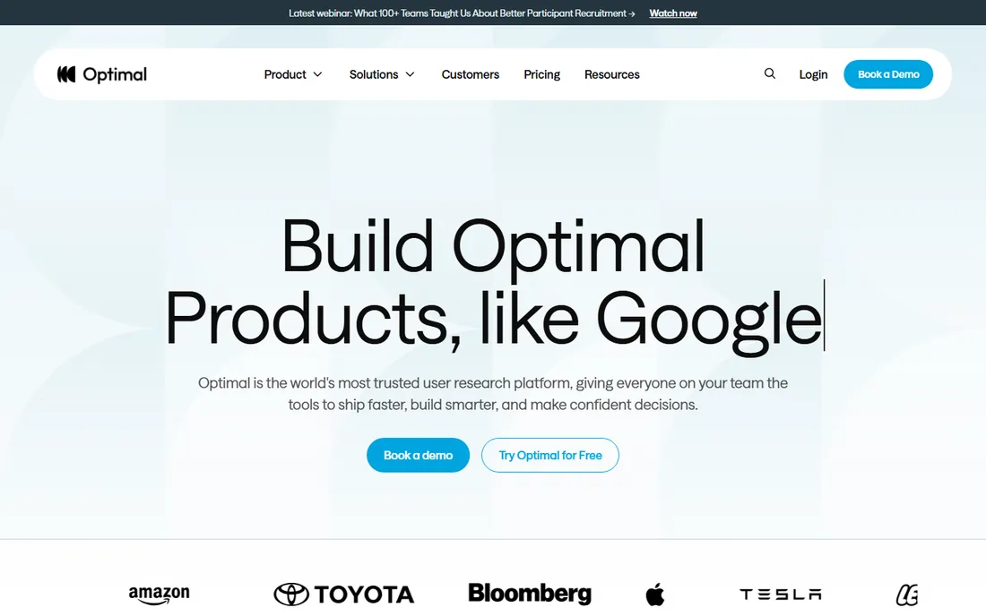 Optimal homepage