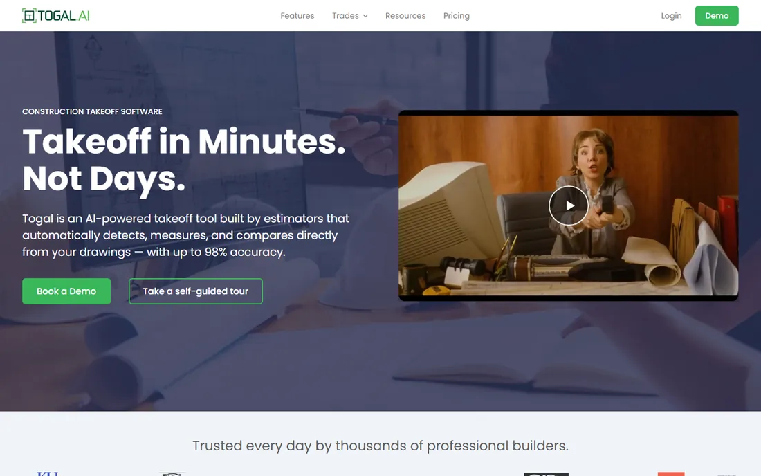 Togal.AI homepage