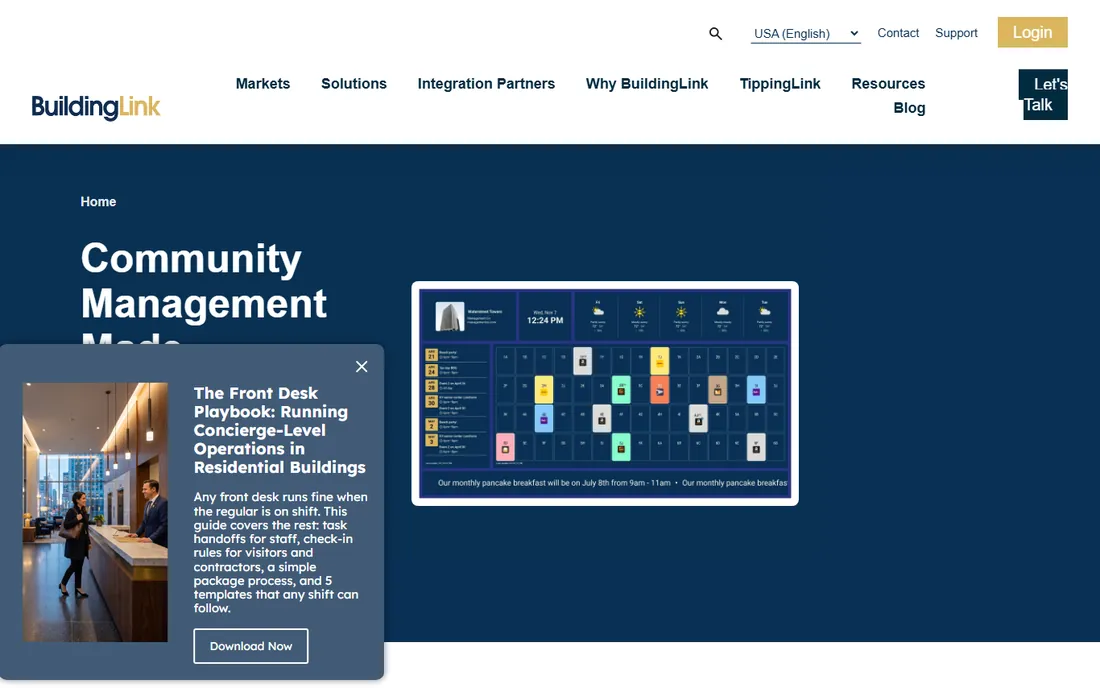 BuildingLink homepage