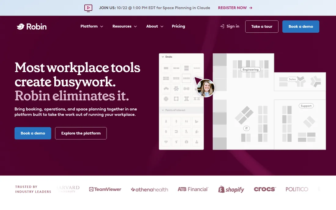 Robin homepage