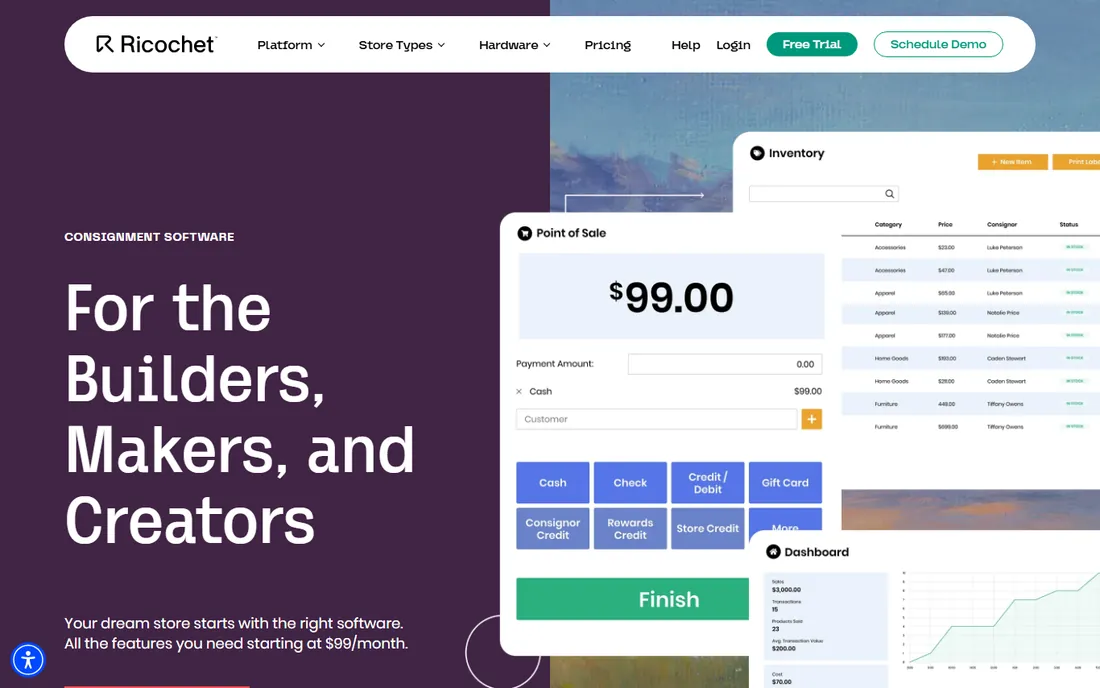 Ricochet homepage
