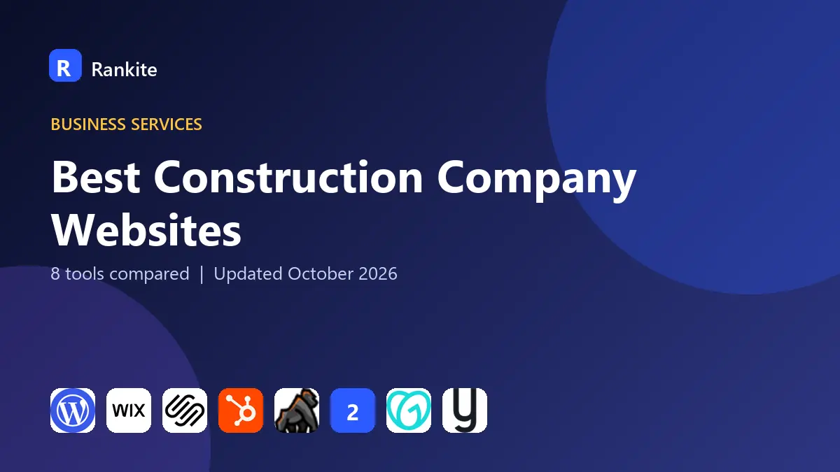 Best Construction Company Websites in 2026: 8 Builders Compared