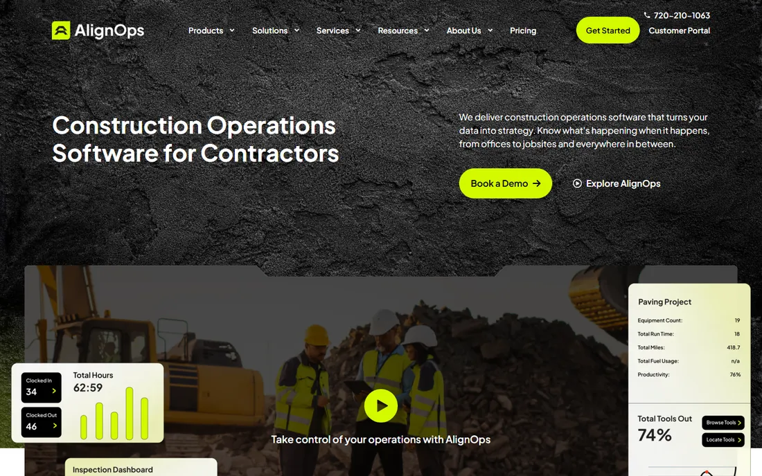 AlignOps homepage