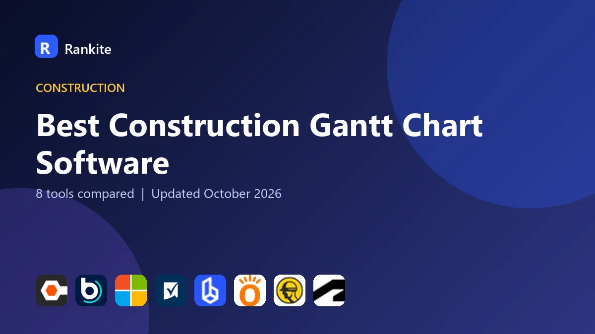 Best Construction Gantt Chart Software in 2026: 8 Tools Compared