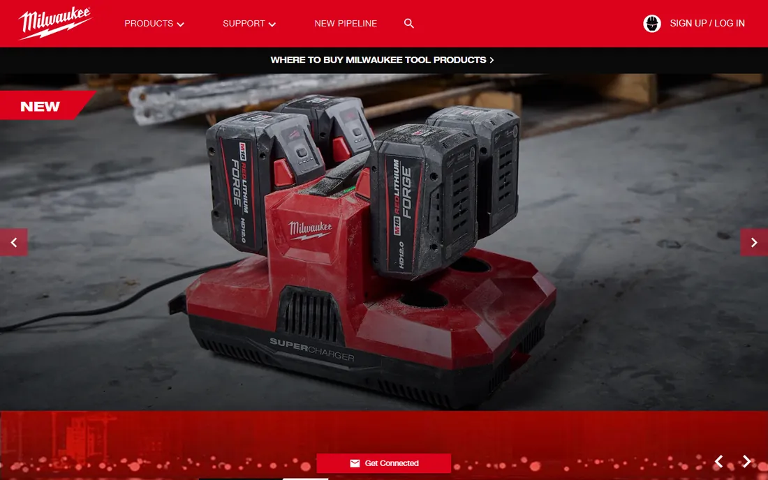 Milwaukee ONE-KEY homepage