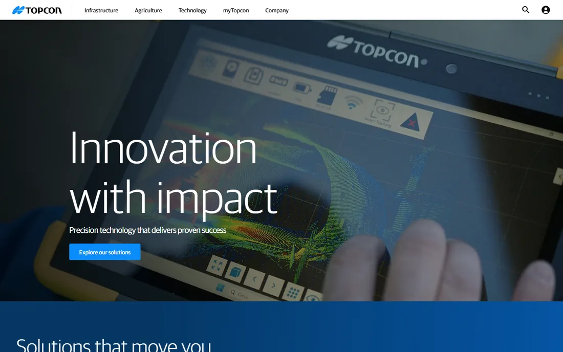 Topcon homepage