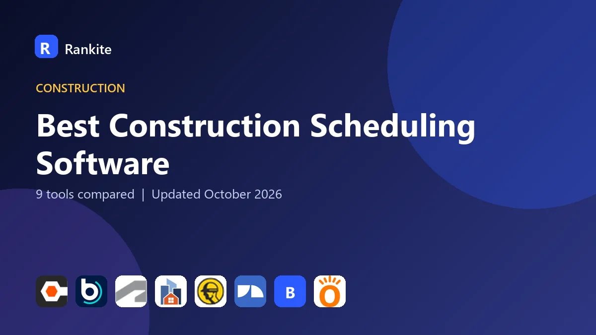 Best Construction Scheduling Software in 2026: 9 Tools Compared