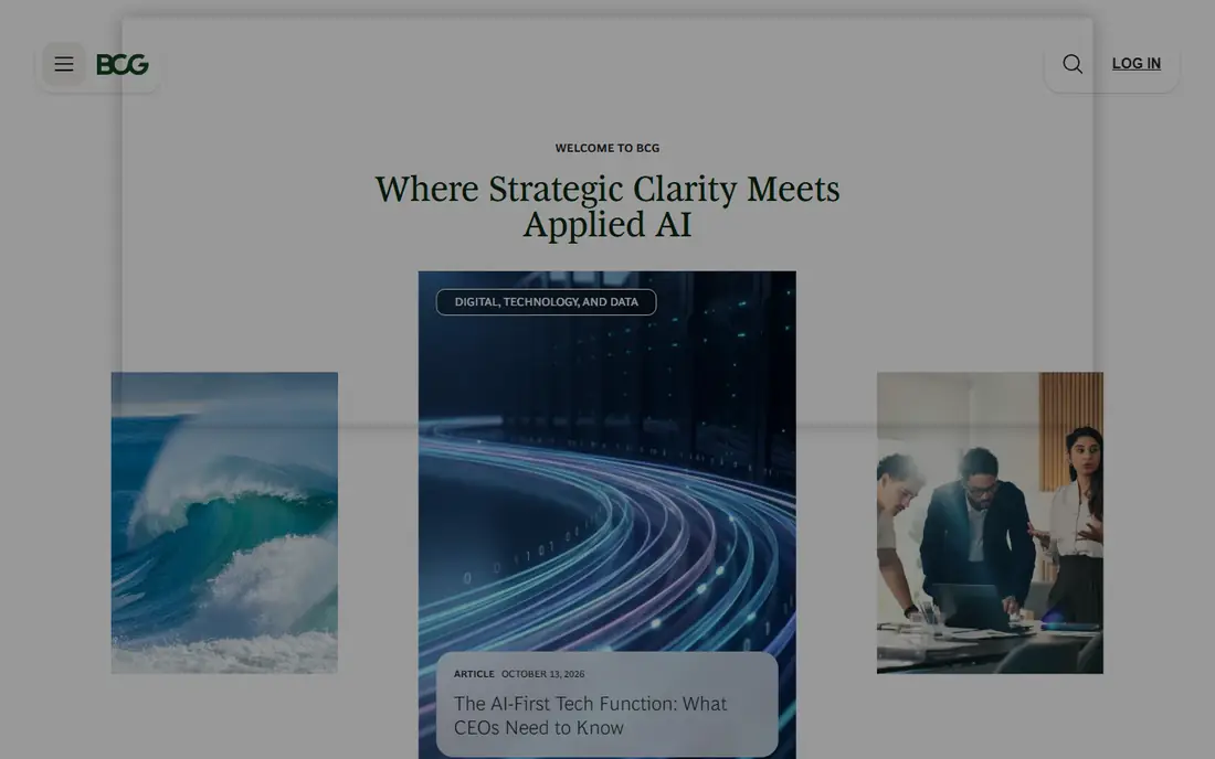Boston Consulting Group homepage