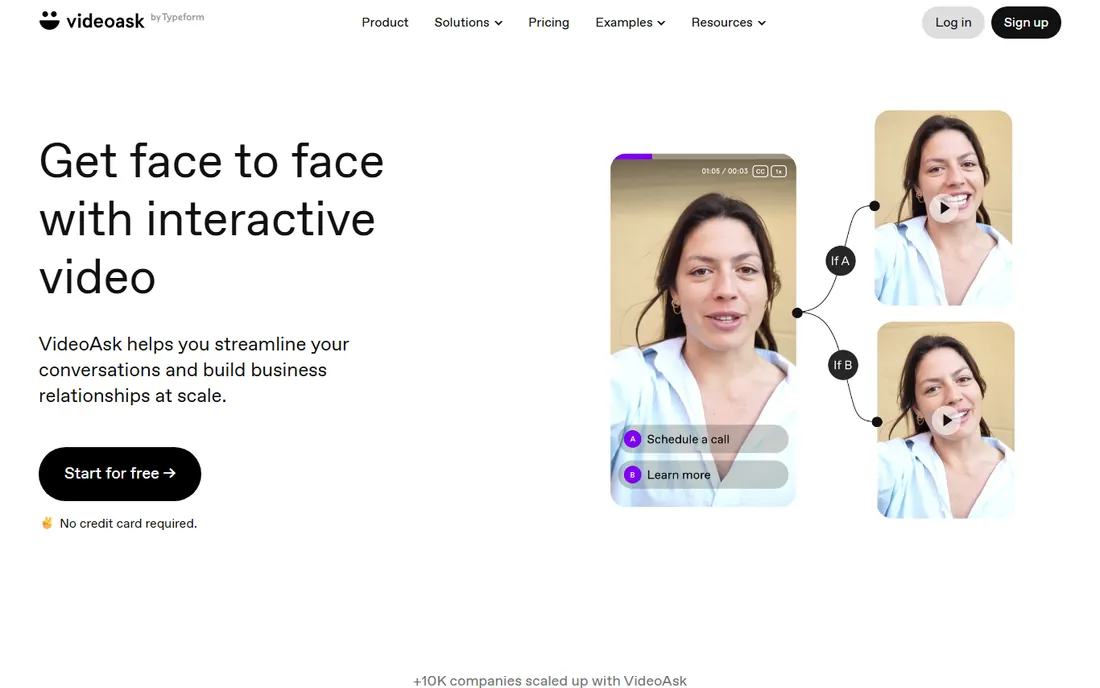 VideoAsk homepage