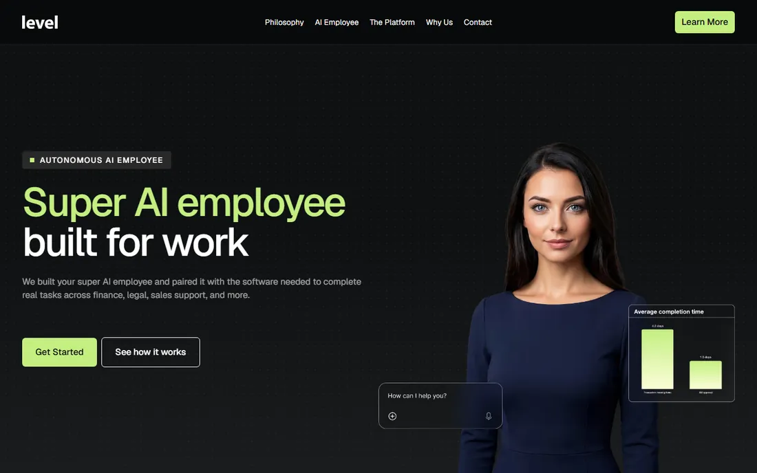 Level AI homepage