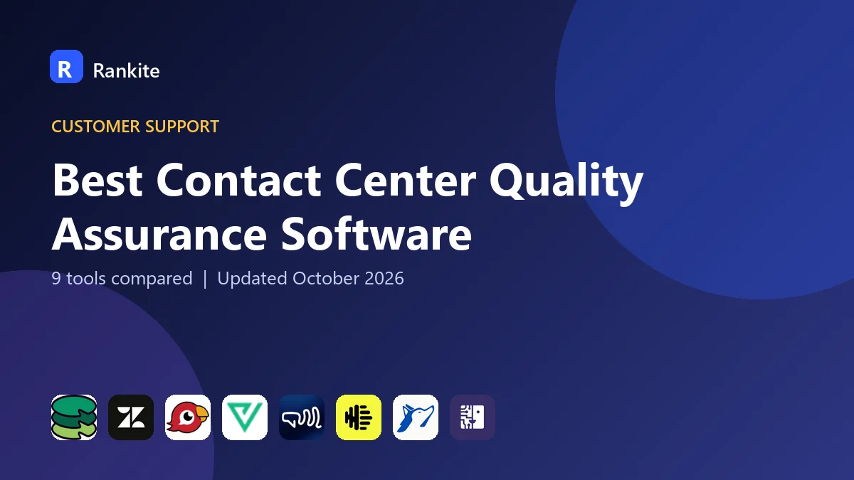 Best Contact Center Quality Assurance Software in 2026: 9 Tools Compared