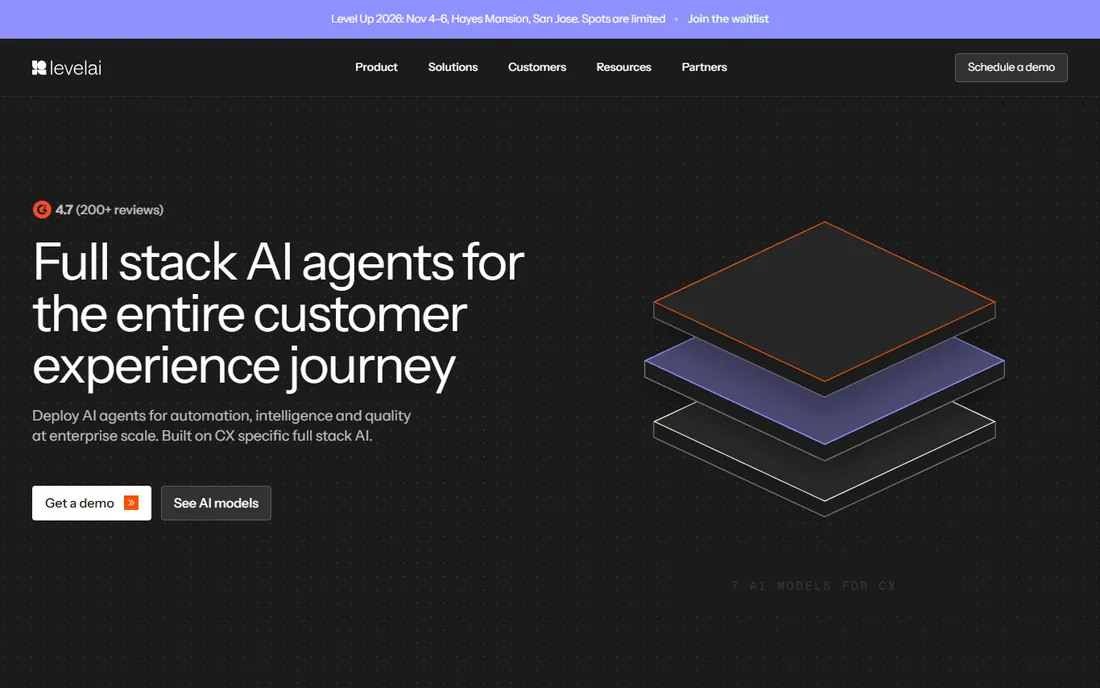 Level AI homepage