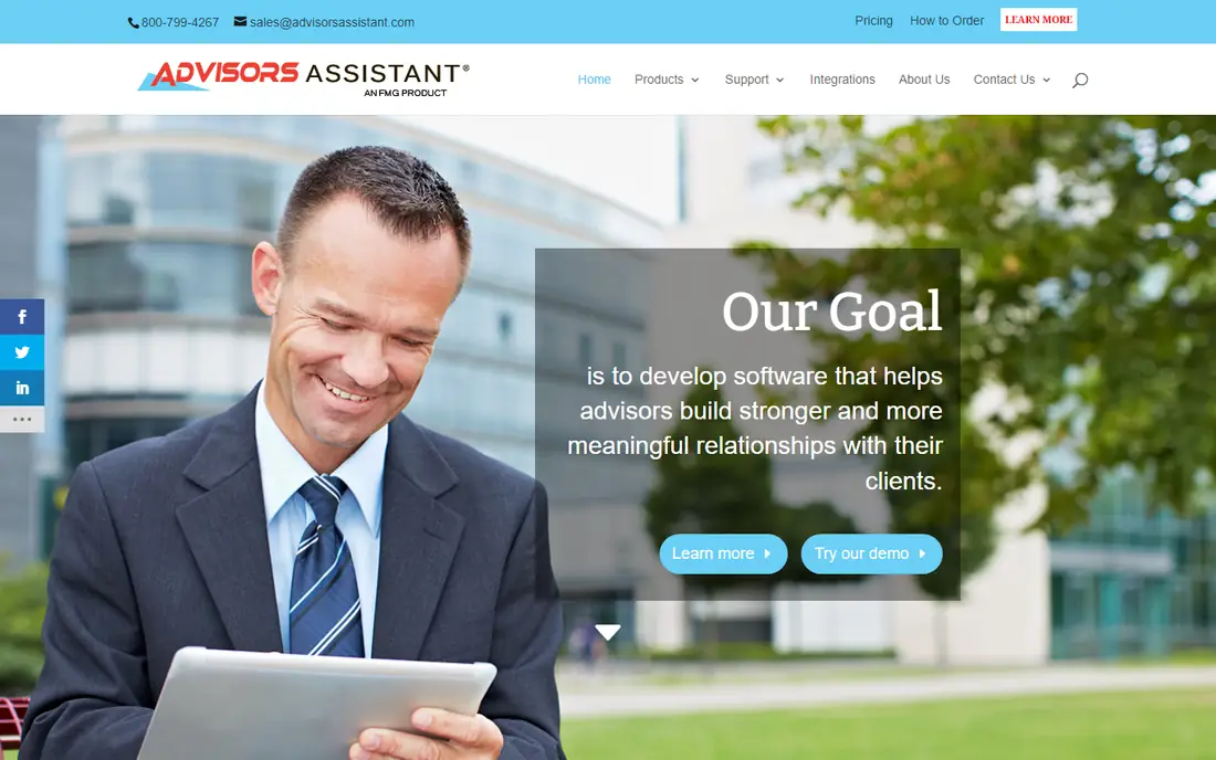 Advisors Assistant homepage