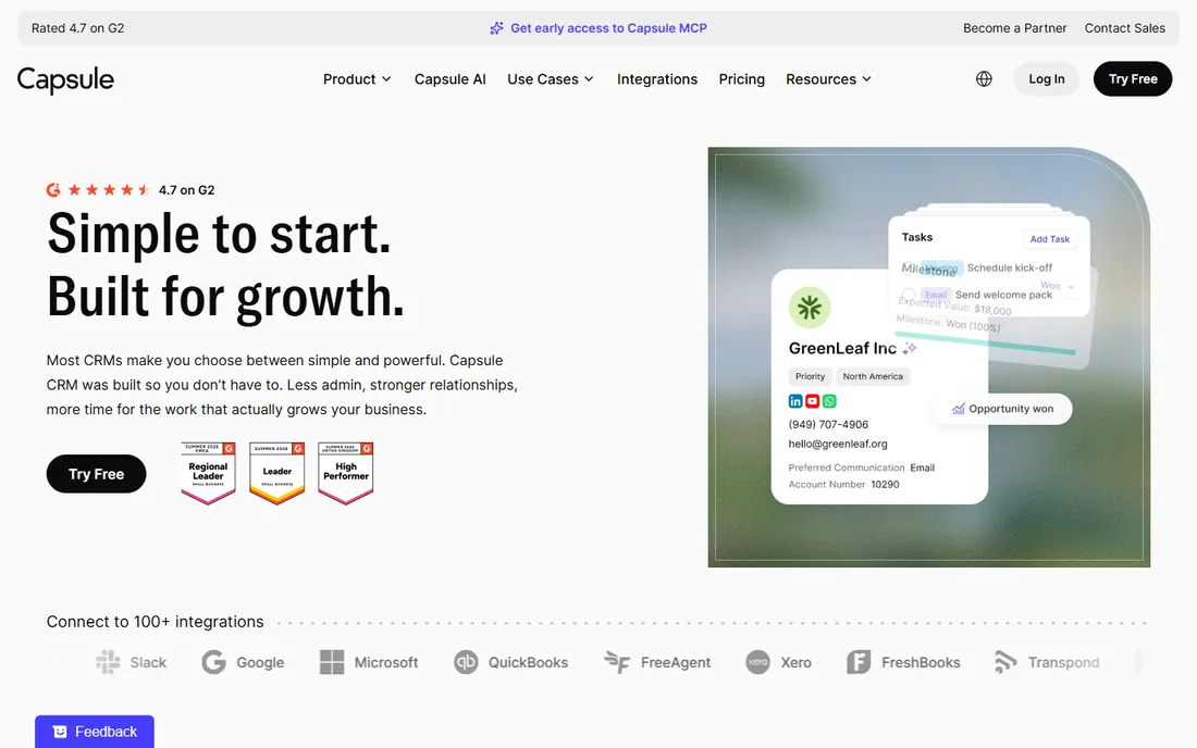 Capsule homepage