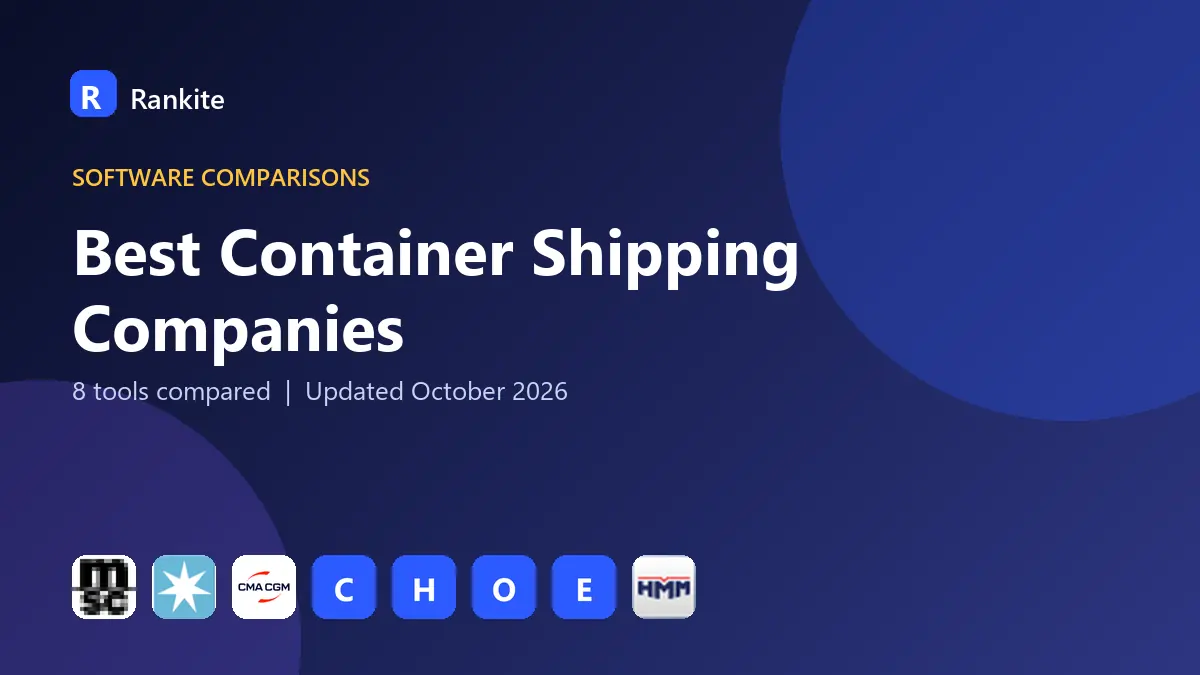Best Container Shipping Companies in 2026: 8 Companies Compared