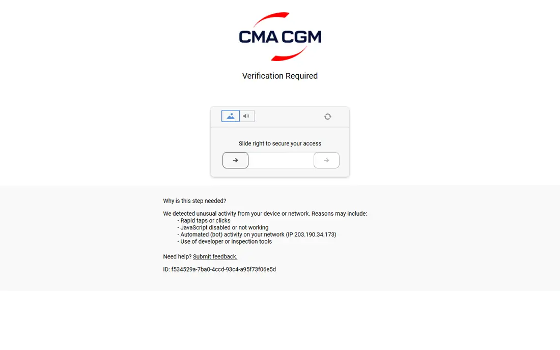 CMA CGM homepage