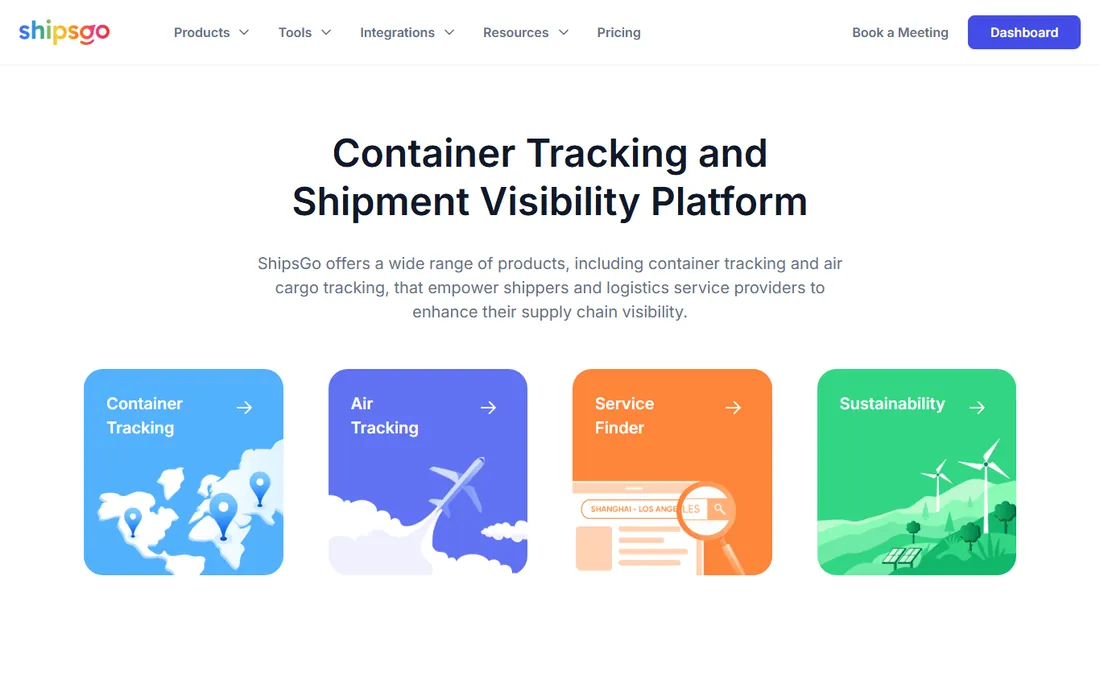 ShipsGo homepage