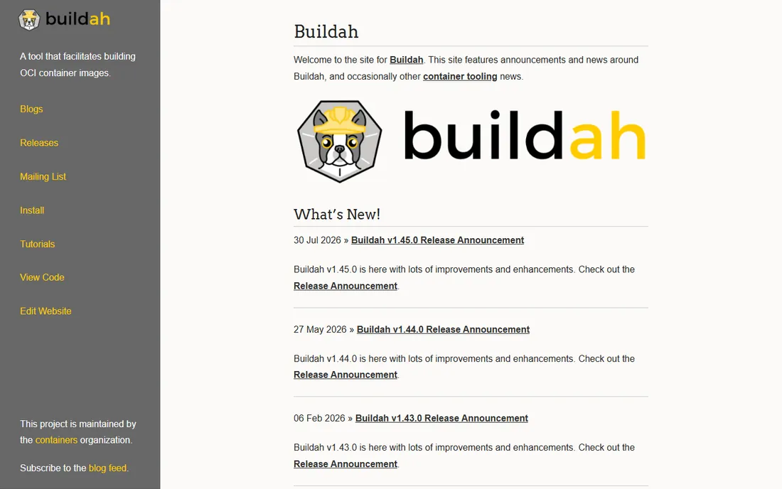 Buildah homepage