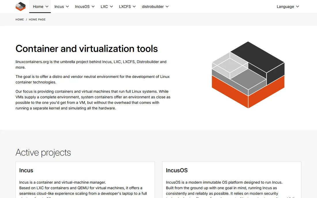 LXC homepage