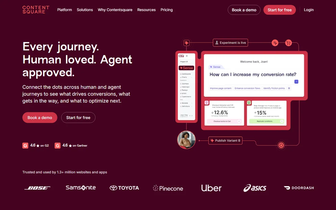Contentsquare homepage