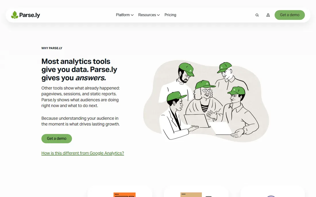 Parse.ly homepage