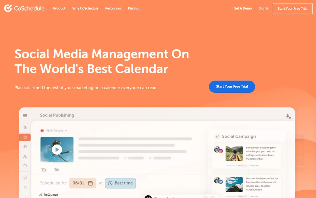 CoSchedule homepage