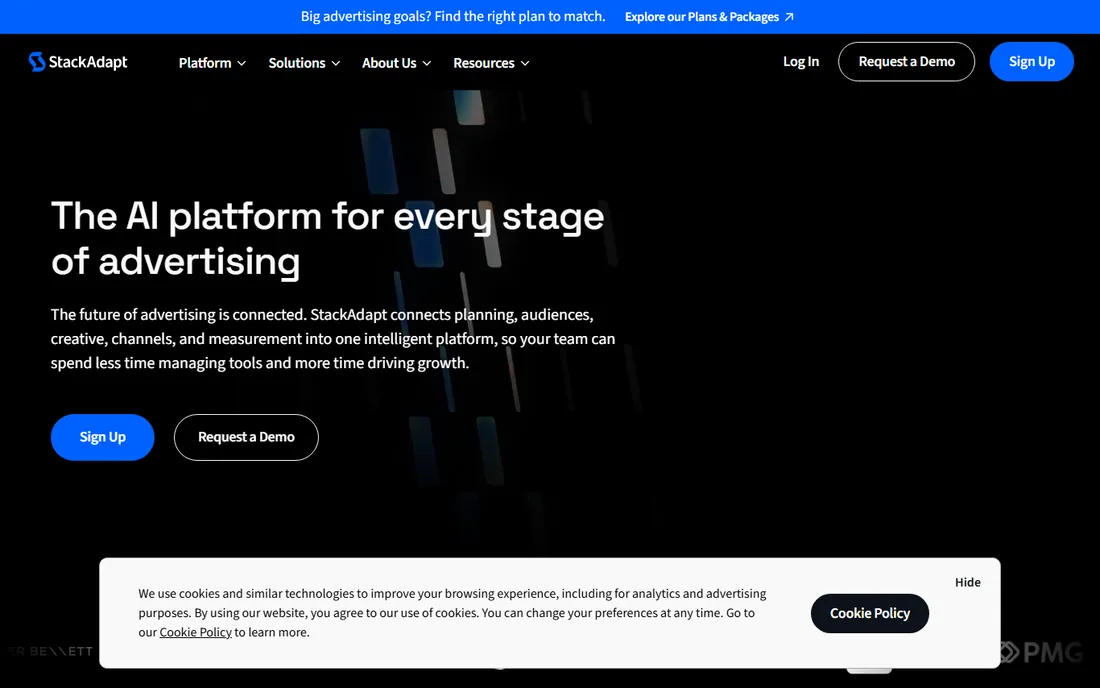 StackAdapt homepage
