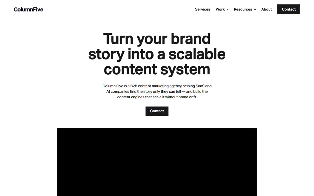 Column Five homepage