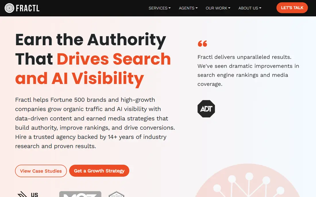 Fractl homepage