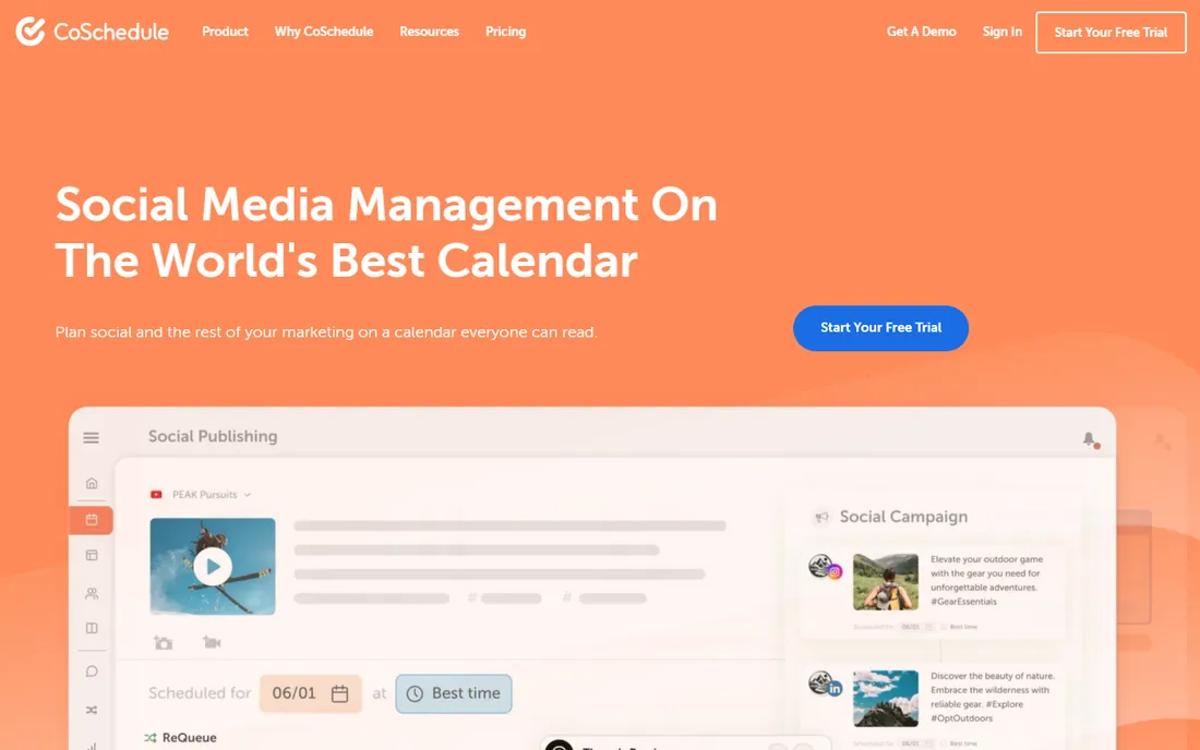 CoSchedule homepage