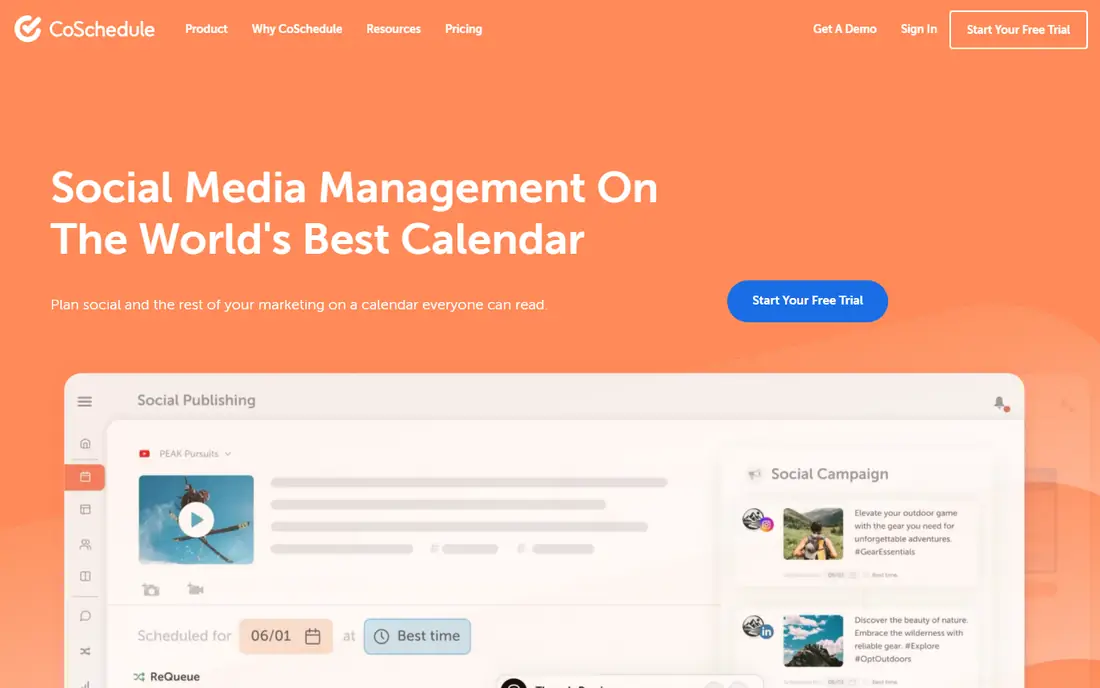CoSchedule homepage