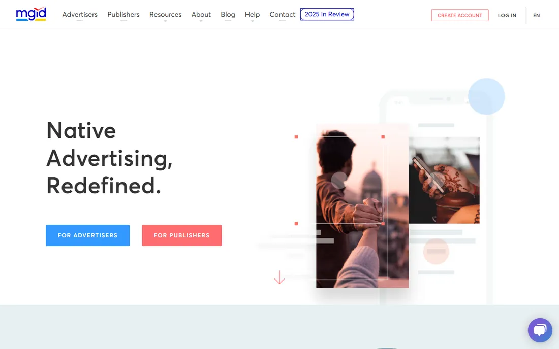 MGID homepage