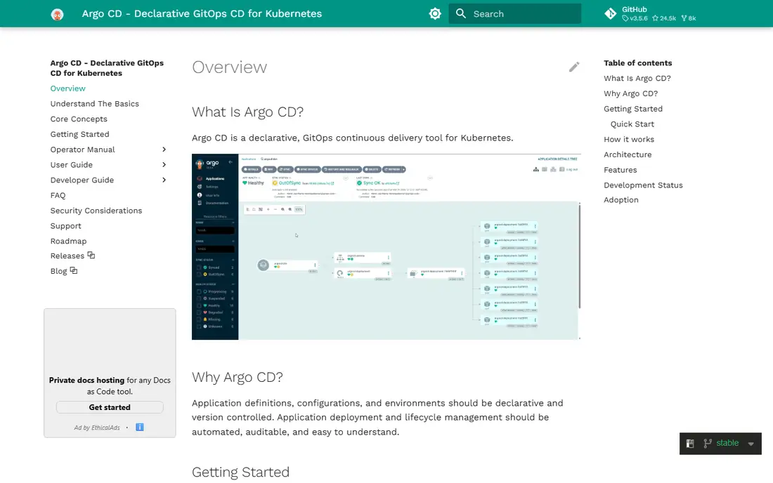 Argo CD homepage